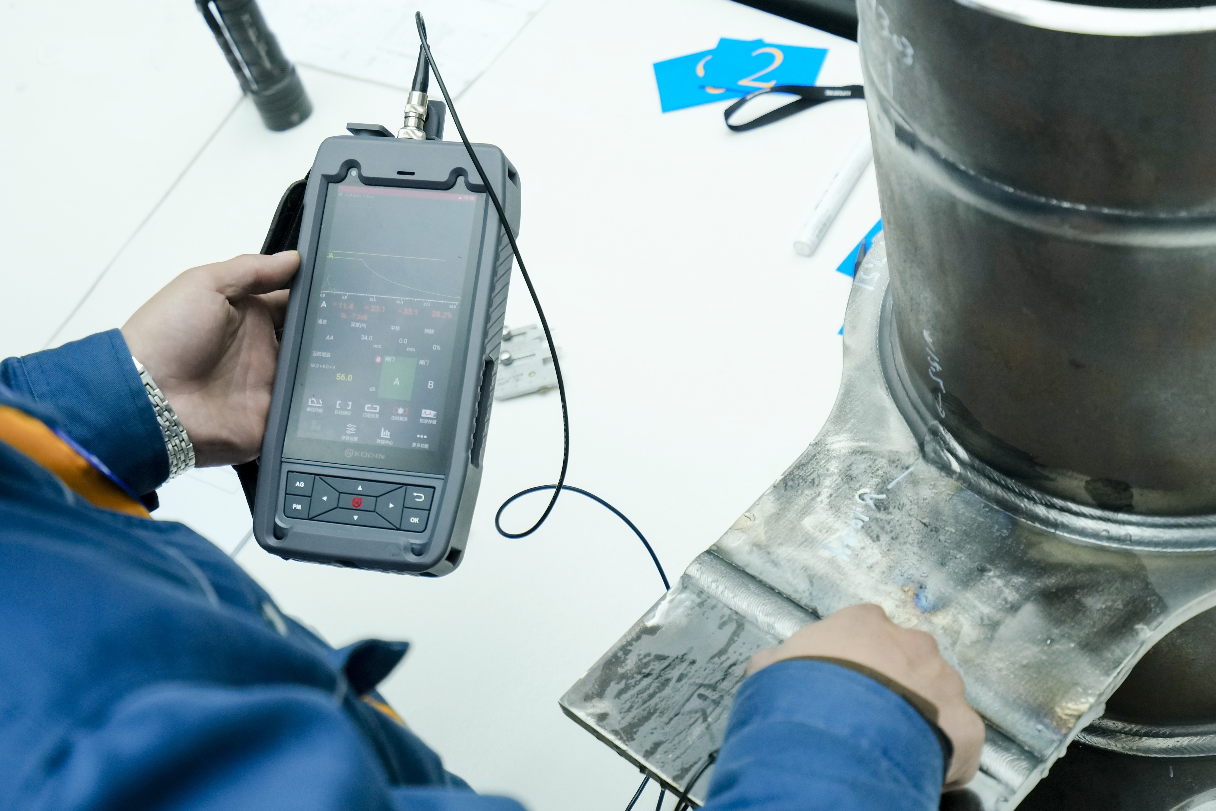 KODIN 6A-UT作為中國工程建設焊接協會指定裁判用機參加賽事